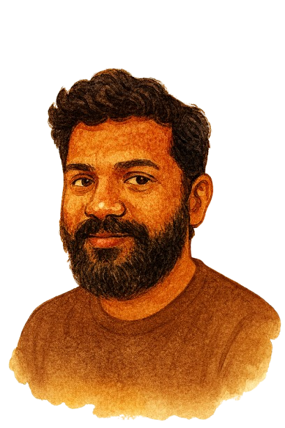 Vineet Devaiah - Founder of TeliportMe.com, friendly Indian tech founder with glasses
