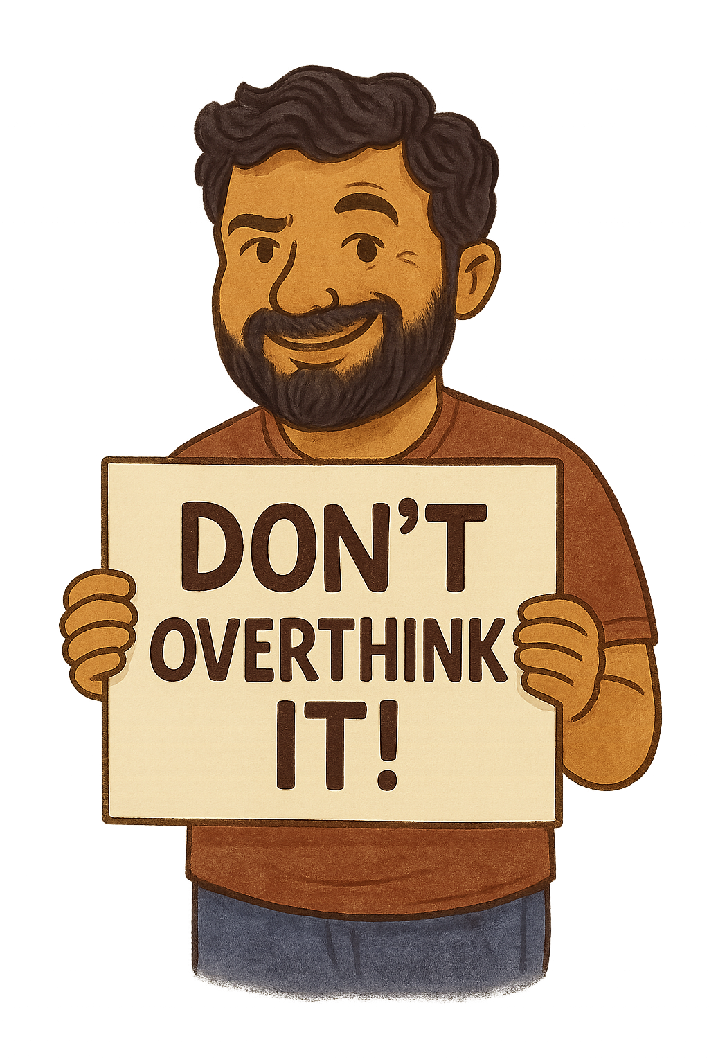 Don't overthink it - friendly reminder to keep things simple